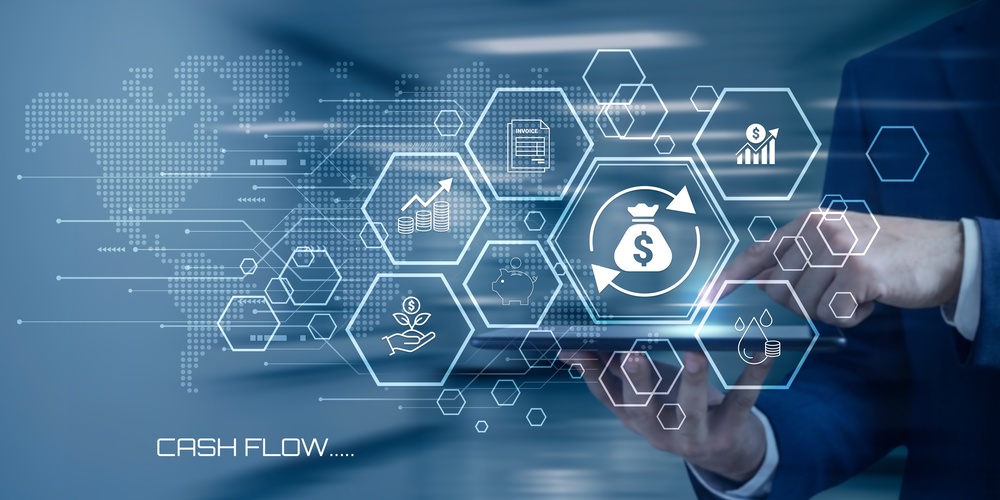 Business cash flow illustration